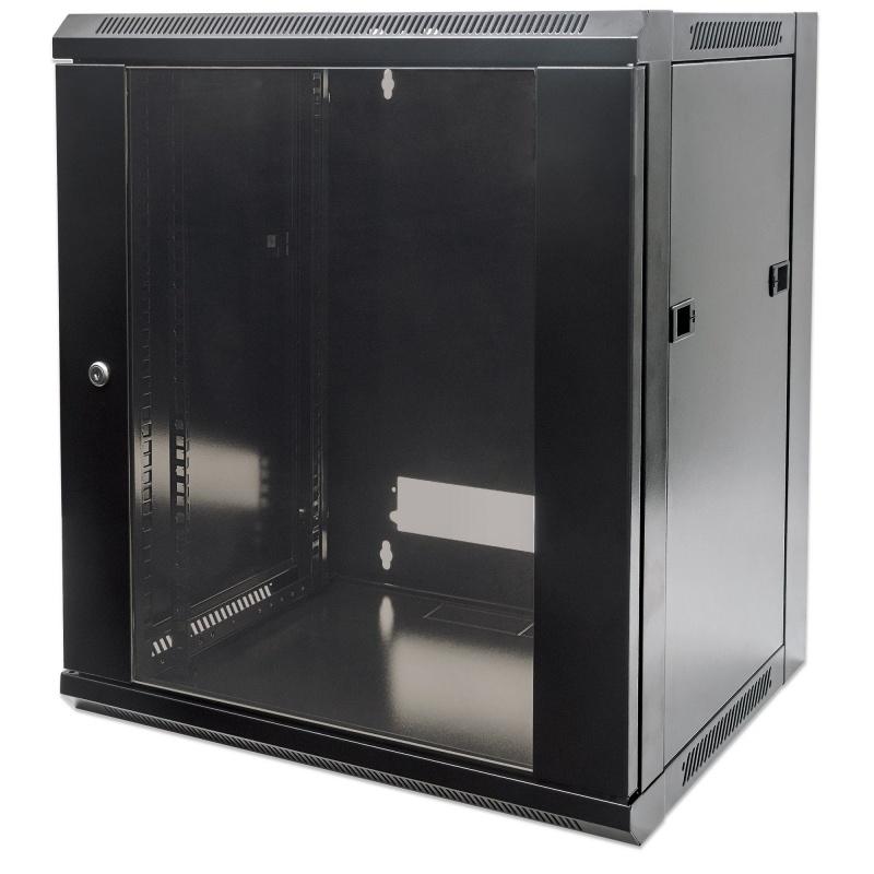 ARMÁRIO 12U 600MM INT DOUBLE SECTION 19" PRETO