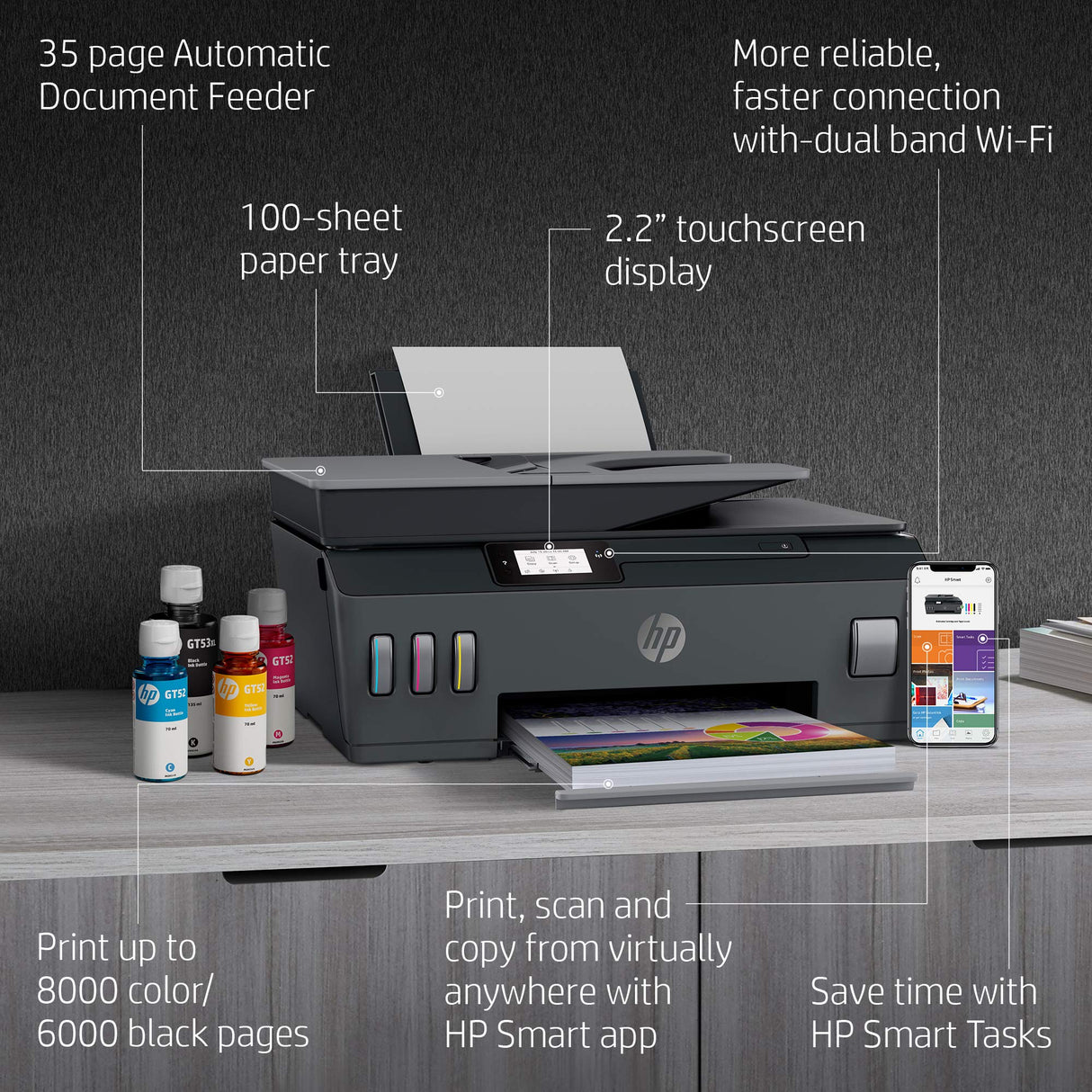 HP SMART TANK 530 AIO (11/5) ADF WIRELESS