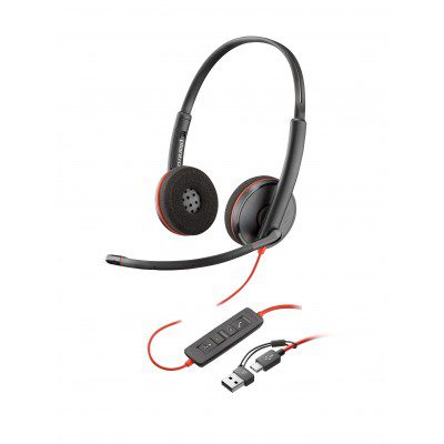 HS POLY BW C3220 STEREO USB-C + ADAP USB-C/A - Image 2